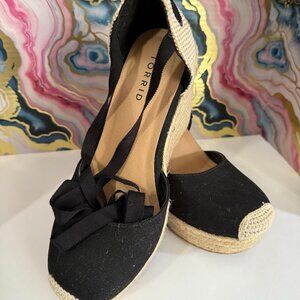Torrid Black Wedge Heels